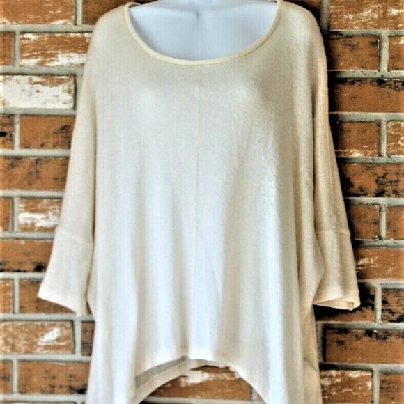 Joe Fresh Pullover Swing Sweater Cream Wool Blend Woman's Size Large - Picture 1 of 8
